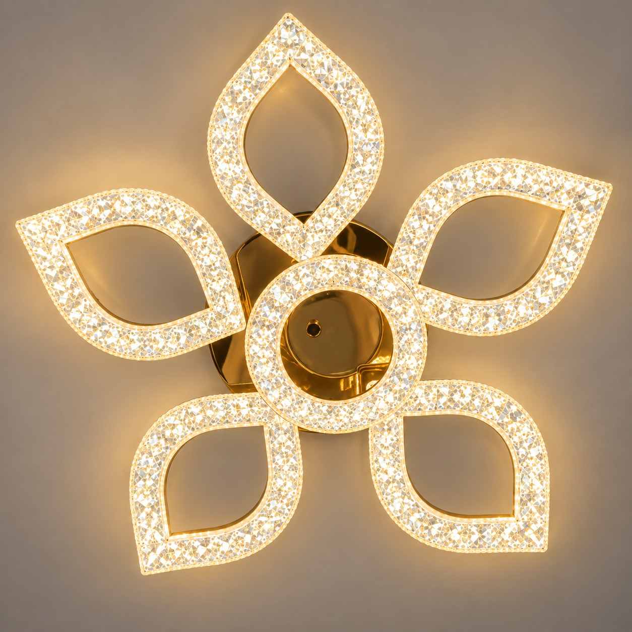 Noble Petal Crystal LED Ceiling Light