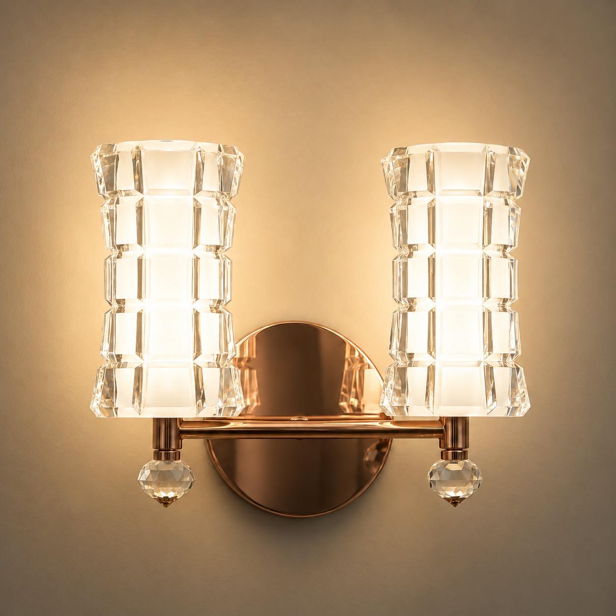 Royal Crystal Twin Wall Lamp